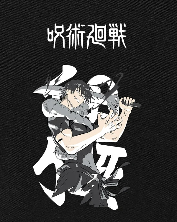 Men’s Black Toji Graphic Printed Over-sized T-shirt