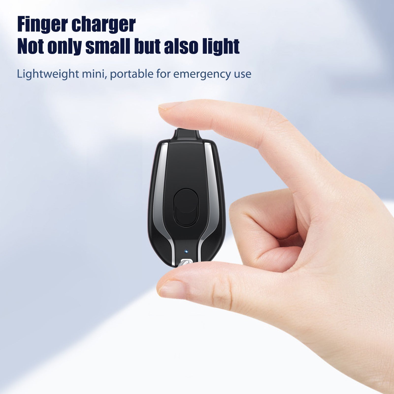 Mini Keychain Power Bank: Fast Charging Emergency Charger